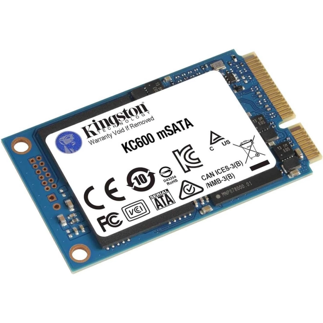 Kingston SKC600 512GB MSATA SATA III FORMAT SSD مع تشفير XTS-AEX 256 بت