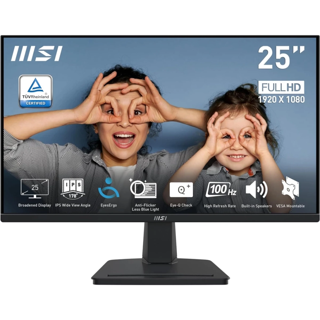 MSI Pro MP251 24.5 "IPS Full HD 100Hz 1MS EyeSergo Anti-Flicker أقل