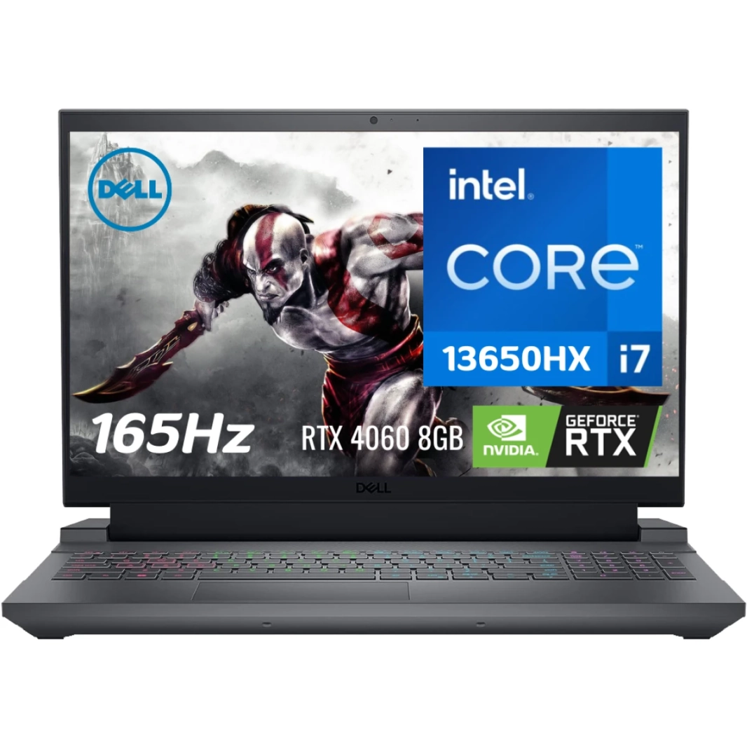 Dell G15 5530 Gaming (2023) New 13Gen Intel Core I7 13650HX 14 Cores W/ NVIDIA RTX 4060 8GB DDR6 و IPS و IPS 165Hz