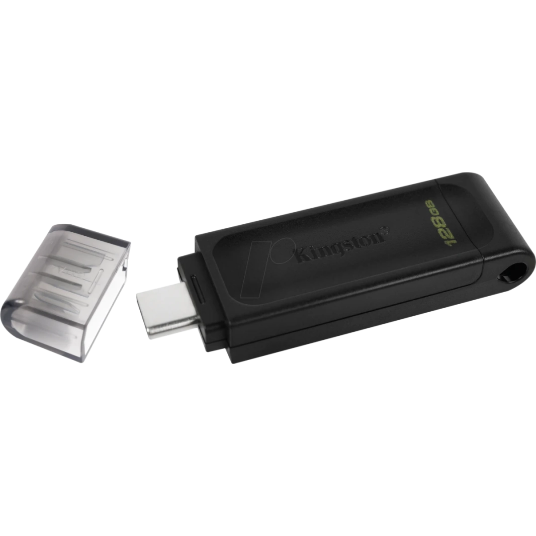 Kingston DataTraveler 70 128GB Portable & Lightweight USB-C Memory ، Black