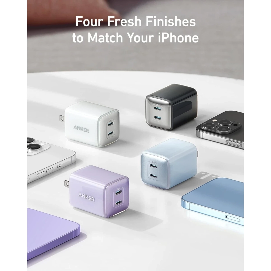 Anker 521 Charger (Nano Pro) USB C Charger 40W PIQ 3.0 شاحن سريع مضغوط متين (غير قابل للطي) لجهاز iPhone ، Galaxy ، Pixel 4/3 ، iPad (الكابل غير المدرج)