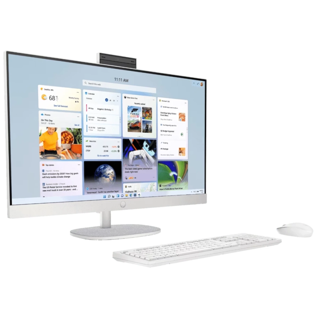 HP 24-cr0020ne (2023) All-in-One 13Gen Intel Core i7 10-Cores w/ 24" Touch Screen & Windows 11 - Shell White