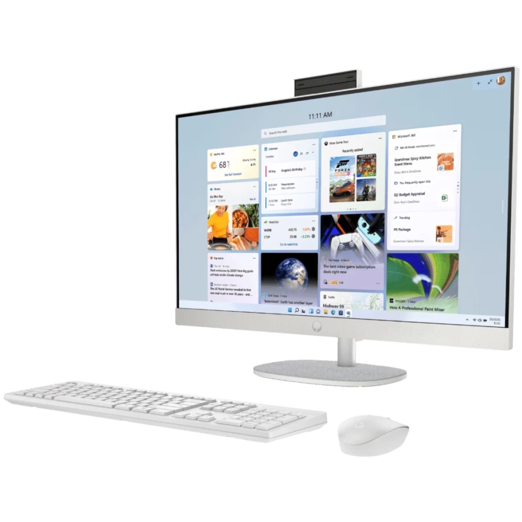 HP 24-cr0020ne (2023) All-in-One 13Gen Intel Core i7 10-Cores w/ 24" Touch Screen & Windows 11 - Shell White