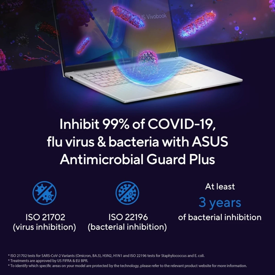 ASUS NEW Vivobook 15 (2022) X1504ZA NEW 12th Gen Intel Core i7 10-Cores Thin & Light Military-Grade - Silver