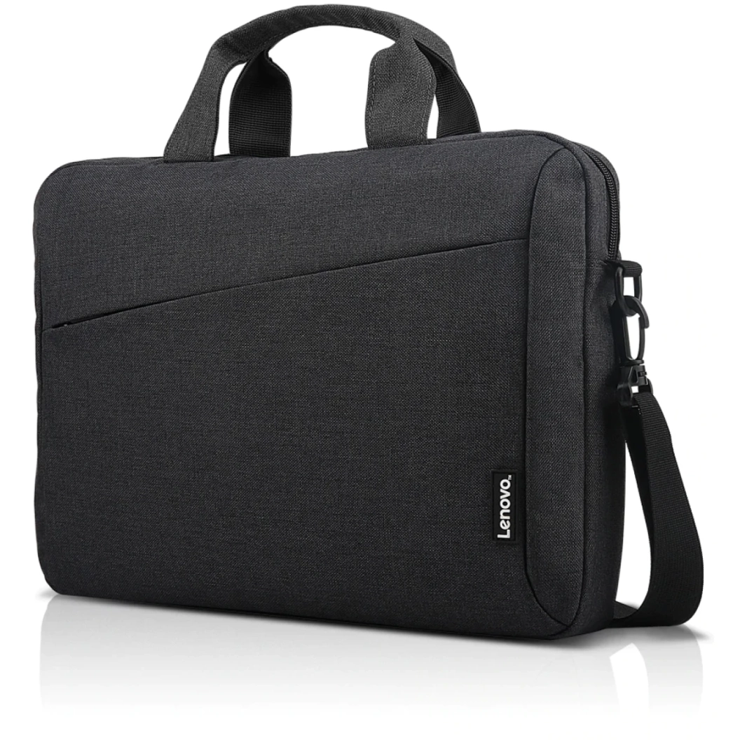 حقيبة الكتف المحمول Lenovo T210 حتى 15.6 "كمبيوتر محمول أنيق ومتيمين متين وماء من القماش خفيف الوزن - أسود
