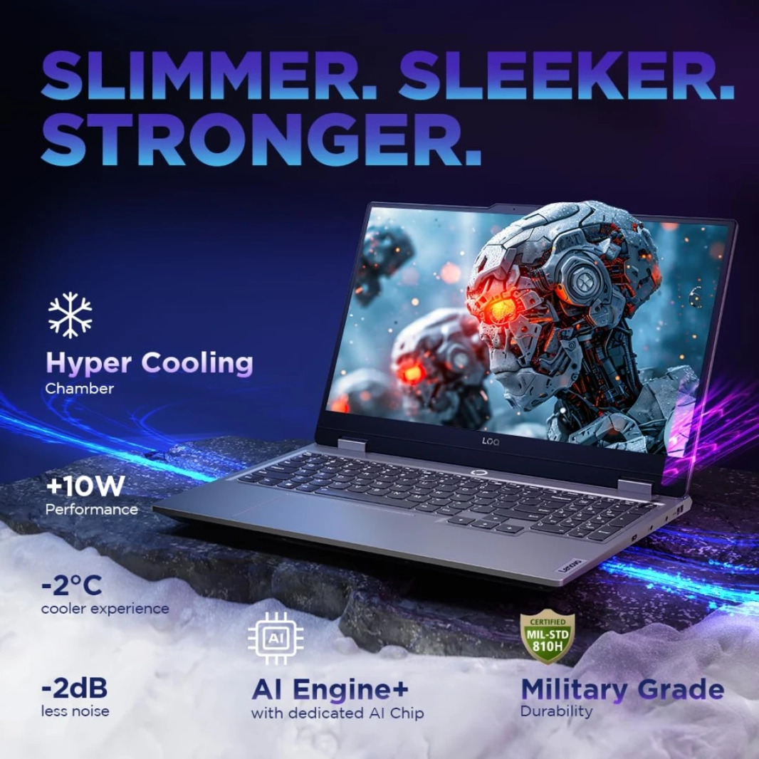 Lenovo NEW LOQ Gaming (2024) 13Gen Intel Core i7 13650HX 14-Cores w/ AI Engine+ LA1 Chip Nvidia & RTX 4050 6GB & IPS 144Hz Display - Luna Grey