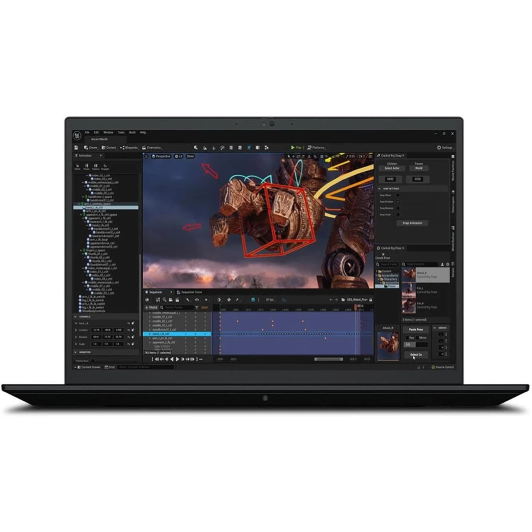 Lenovo ThinkPad P1 Gen 6 (2023) New 13Gen Intel Core I9 14-Cores محطة عمل محمولة معتمدة من ISV W/ NVIDIA RTX 4090 16GB DDR6-Black