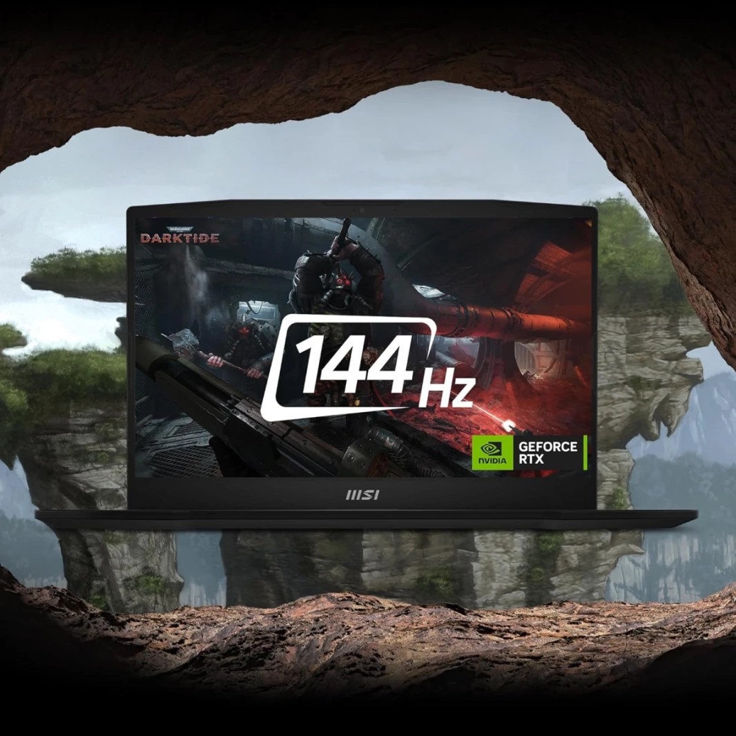 MSI Katana A17 AI (2024) NEW 8Gen AMD Ryzen™ 9 8945HS 8-Cores AI-Enabled Experiences w/ Nvidia RTX 4070 8GB DDR6 & 144Hz Display - Black