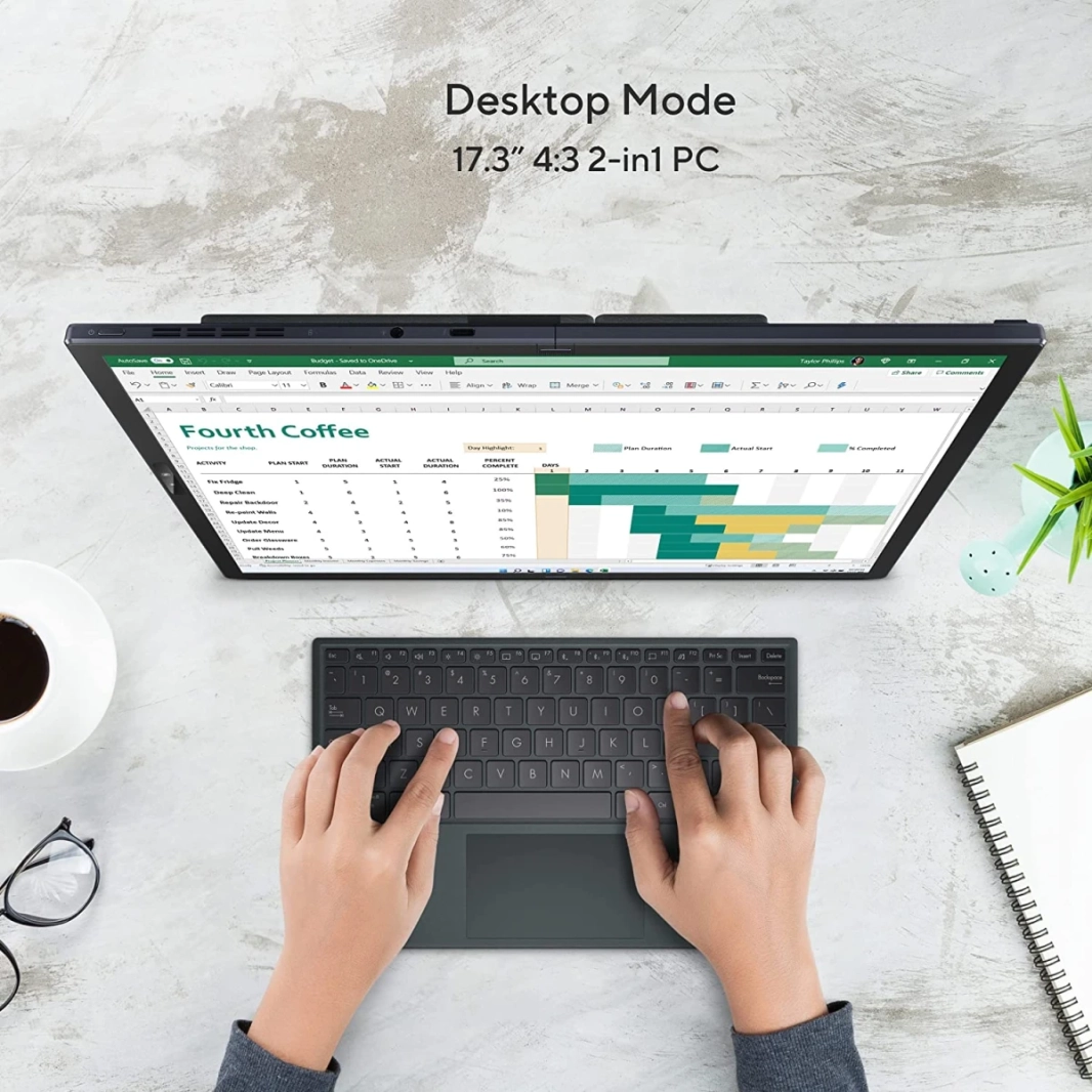 Asus Zenbook 17 Fold OLED UX9702AA NEW 12th Gen Intel Core i7 10 cores w/ 2K OLED TOUCH DISLAY TRUE Black Display