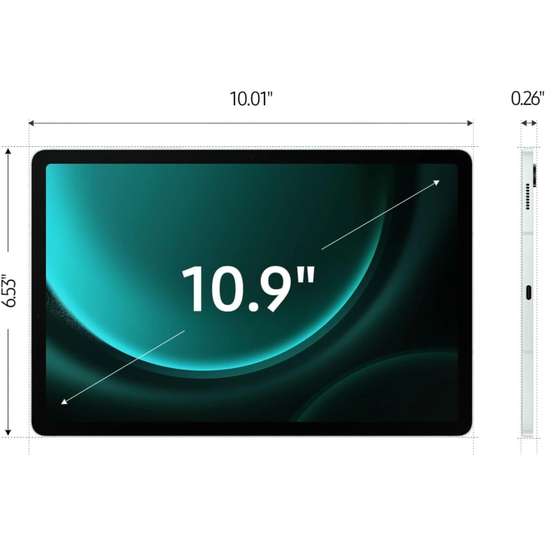 Samsung Galaxy Tab S9 FE 10.9" 90Hz Android WIFI 6 Tablet w/ IP68 Rating & 45W Fast Charging (S Pen Included) - Mint