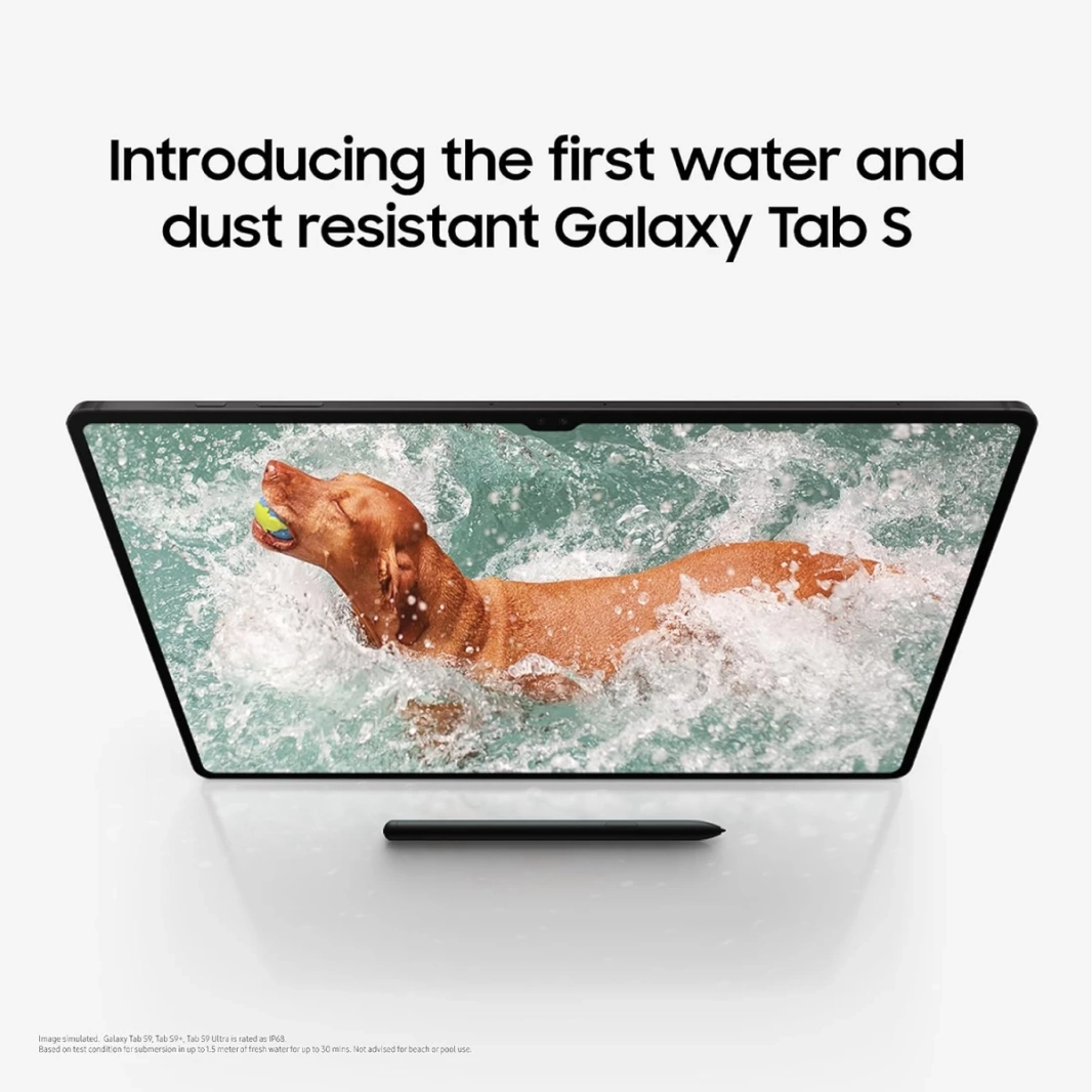 SAMSUNG Galaxy Tab S9 Ultra 14.6" Android WIFI 6E Tablet Water & Dust–Resistant w/ AMOLED 2X 120Hz HDR10+ (S Pen & Keyboard Included) - Graphite