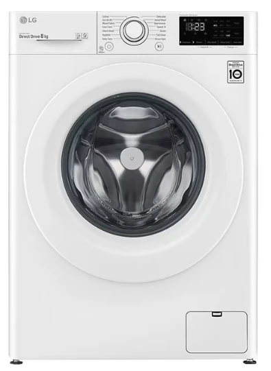 LG Washing Machine 8 kg 1200 RPM White F2V3PYP3WE