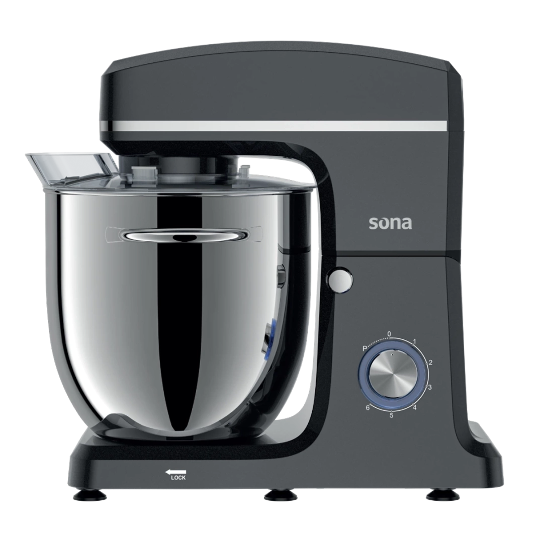 Sona Stand Mixer 12L  2000 W 6 Speeds Gray