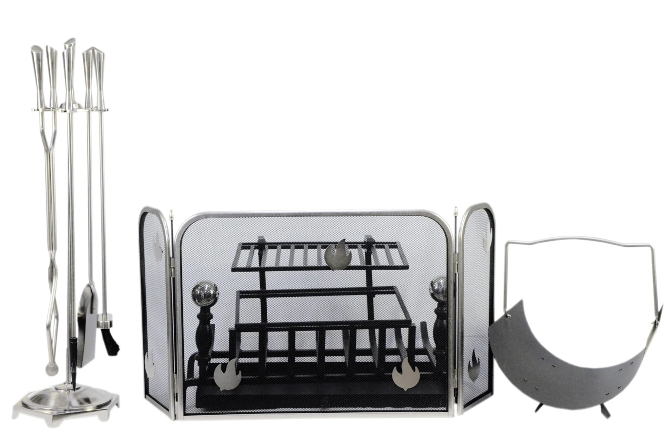 Fireplace Acc. Set w/Grill Base