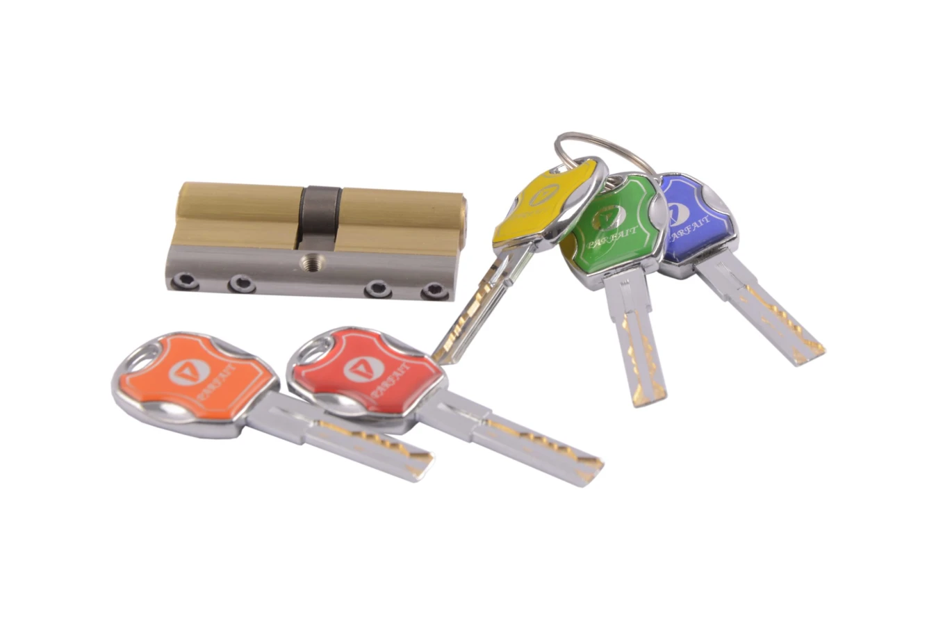 Door Cylinder Gold 7cm/High Security Profile