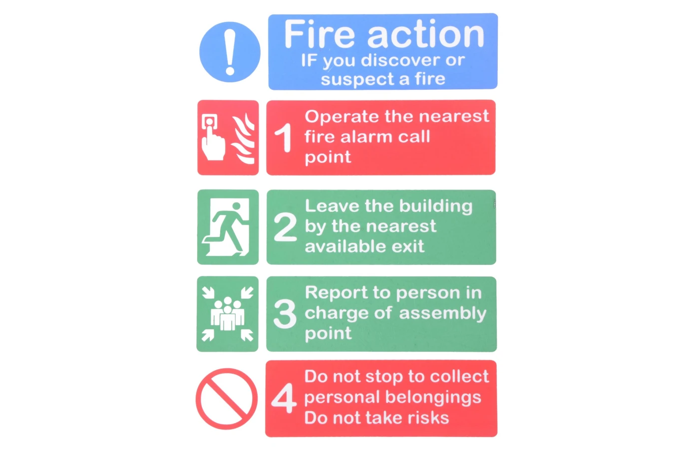 Plastic Safety Signs 20*30 Cm