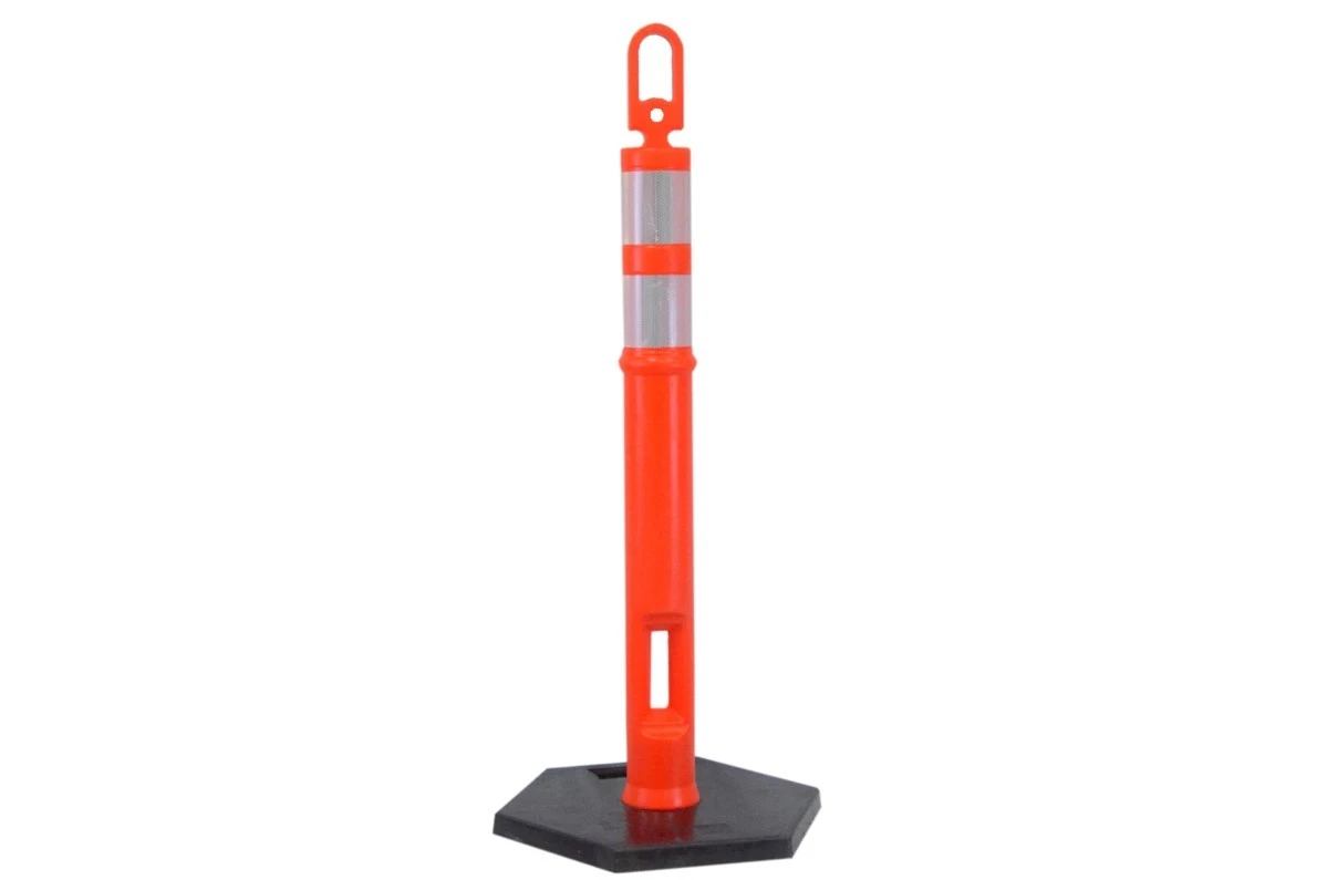 Traffic Cone Cylindrical 110cm Hexagon Base