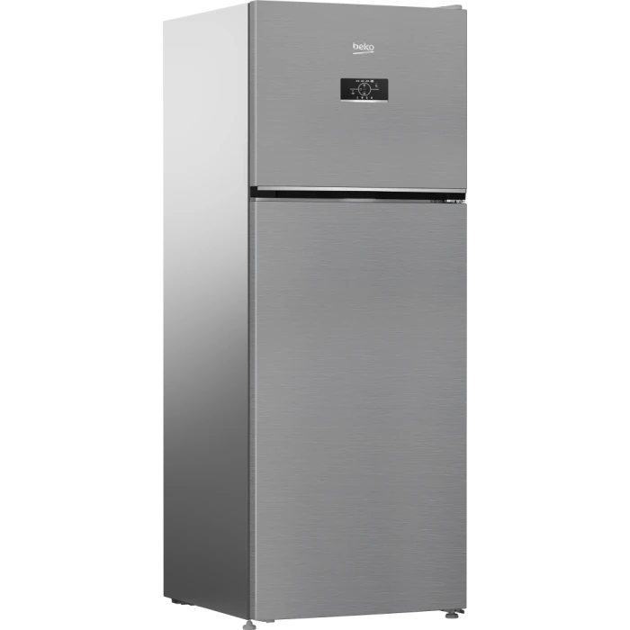 B3RDNE61HXB A+ Beko Refrigerator with Harvest Fresh Technology, Silver, 477 Liters, with Digital Display