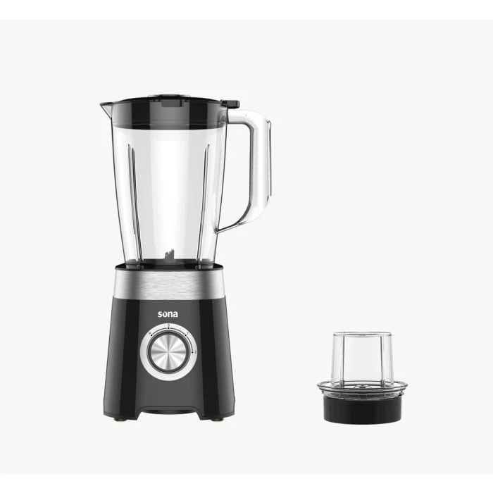 SB-9015 خلاط سونا 500واط سعة 1.5 لتر وسرعتان لون اسود مع مطحنة