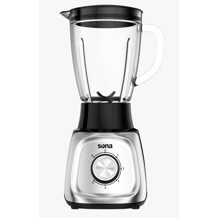 SB 1410 S Sona Blender 600 Watt 1.5 Liter Capacity 2 Speeds Silver Color Glass Bowl