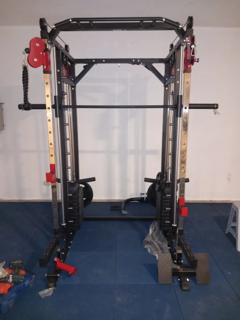 Cable cross with smith