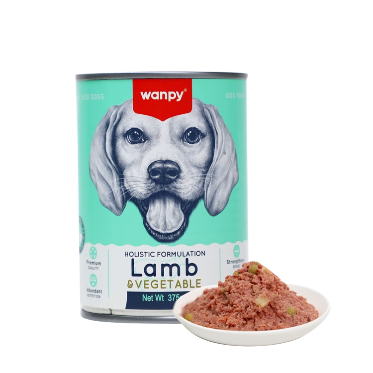 Wanpy Premium Dog Canned Food Lamb & Vegetable 375g