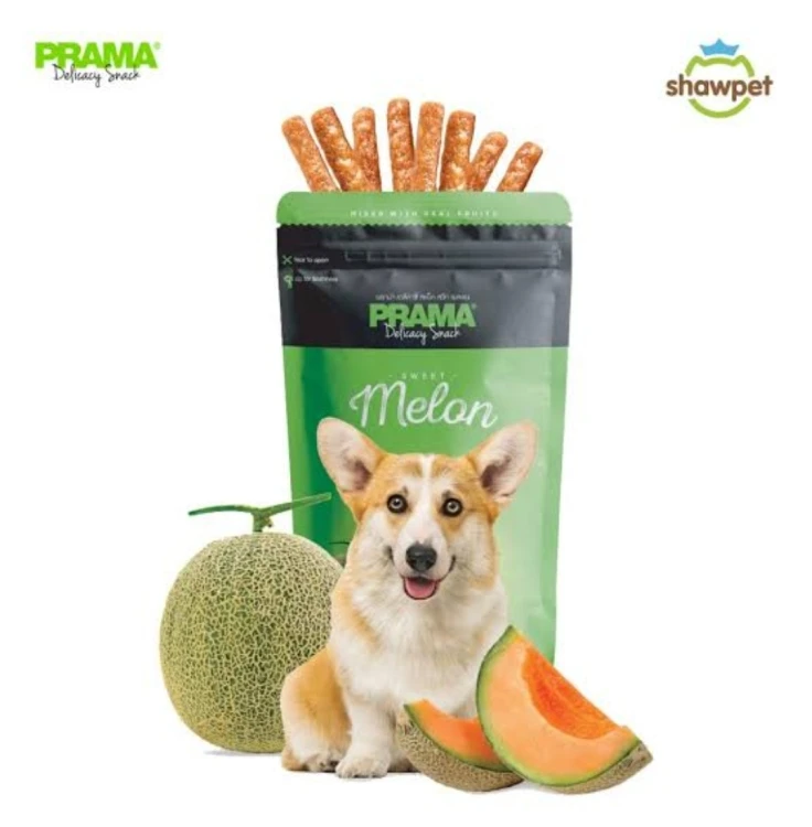 PRAMA Delicacy melon  Dog Treats (70 Grams) MADE WITH FRESH MEAT  - /70gm