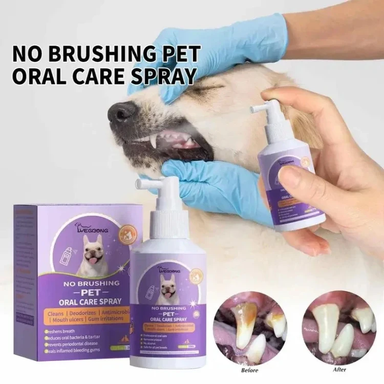 Mouthwash and teeth cleaning spray