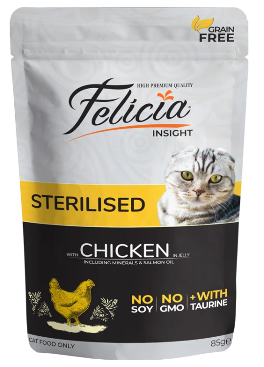Paws Felicia All Types - Adult Salmon in Jelly