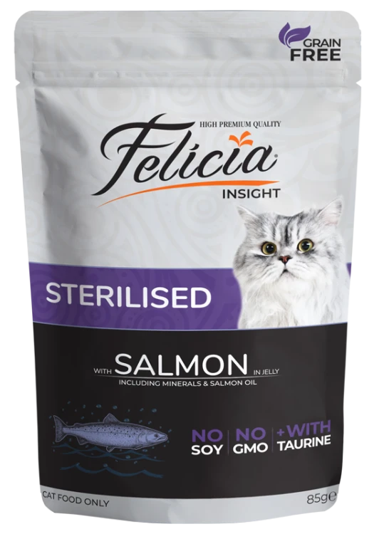 Paws Felicia All Types - Adult Salmon in Jelly