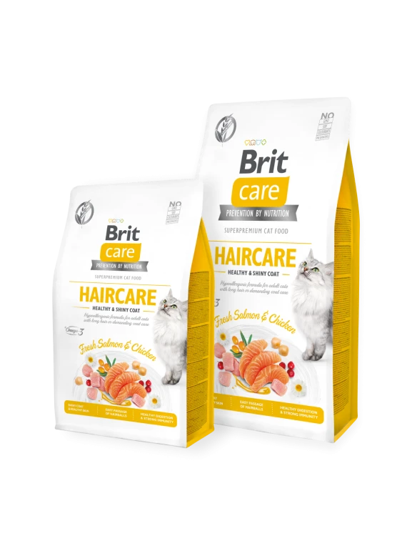 Brit Care Cat Grain-Free HAIRCARE HEALTHY AND SHINY COAT - 400g