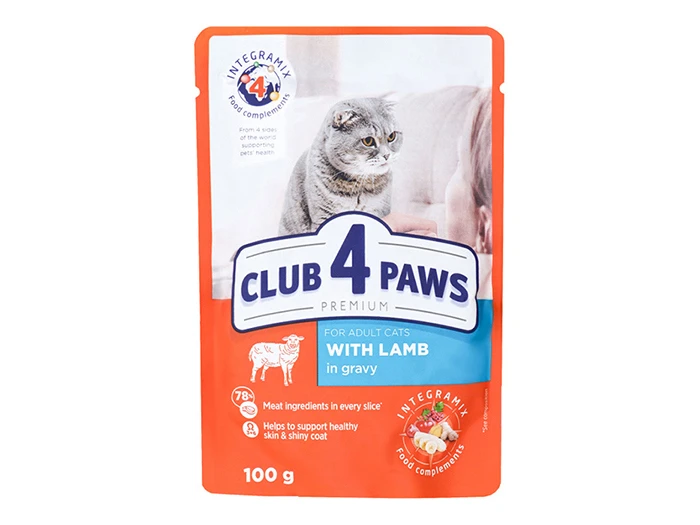 Club 4 paws with lamb  - /100g