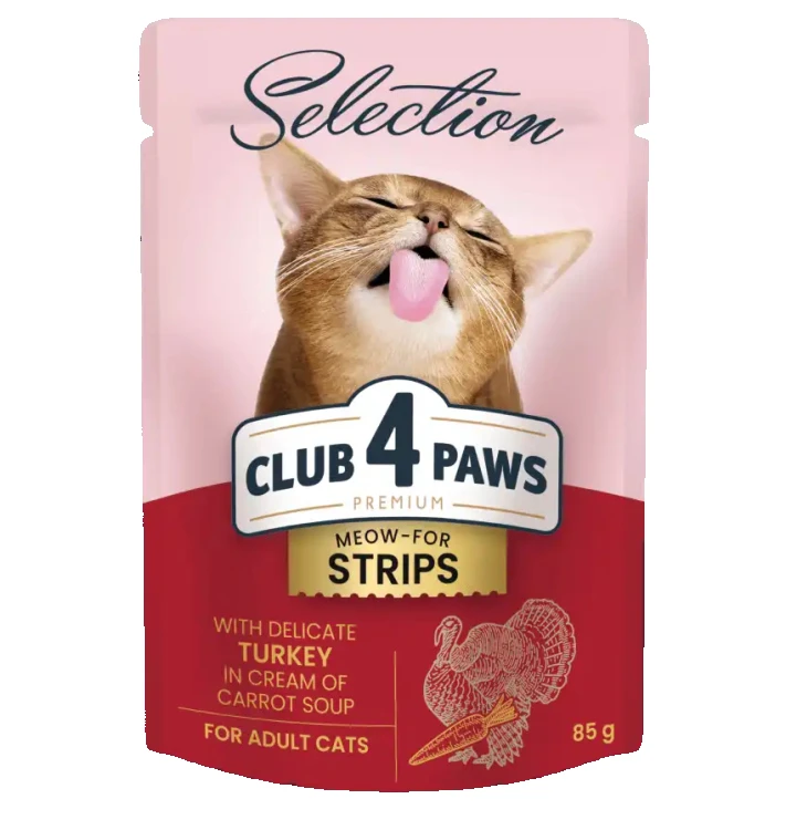 Strips with Turkey in cream of carrot soup  - /80g