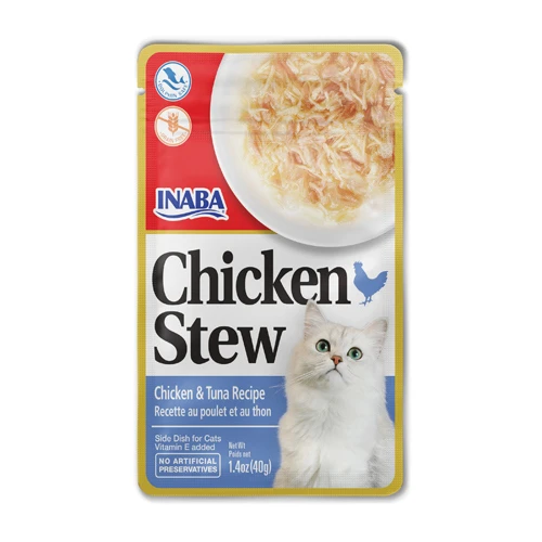 Inaba CHICKEN & tuna RECIPE Chicken Stew, Side Dish, All Cat Products  - /50gm