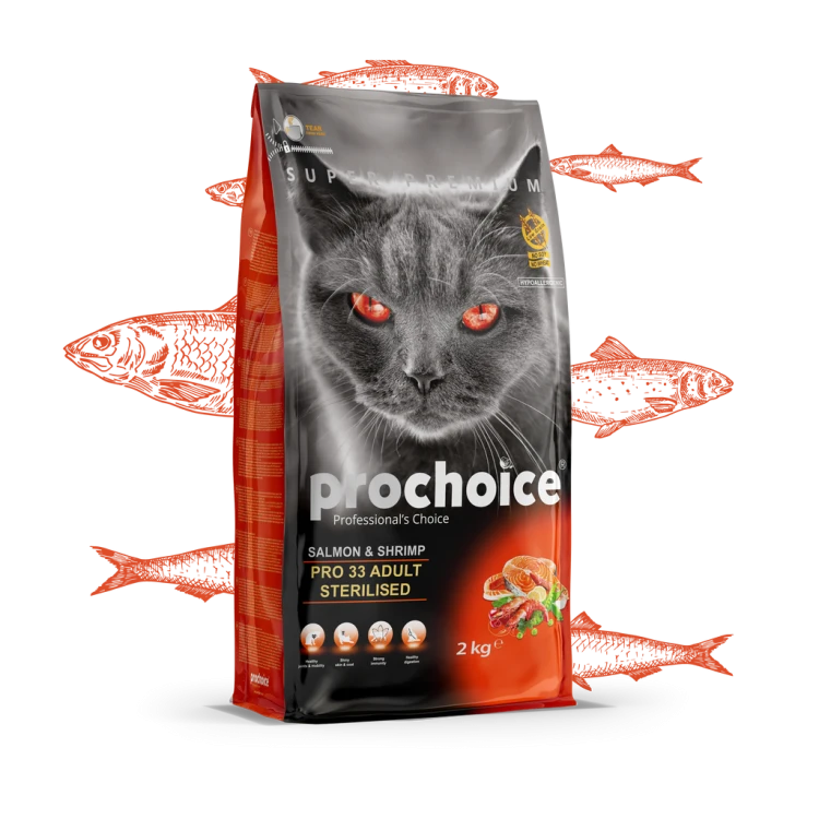 Prochoice adult  Salmon & Shrimp Sterilized - 2kg