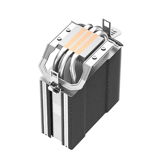 مبرد هواء وحدة المعالجة المركزية DEEPCOOL AG300 ذو 3 أنابيب حرارية ومطلي بالنيكل بالكامل ومروحة تبريد PWM لمقبس INTEL وAMD