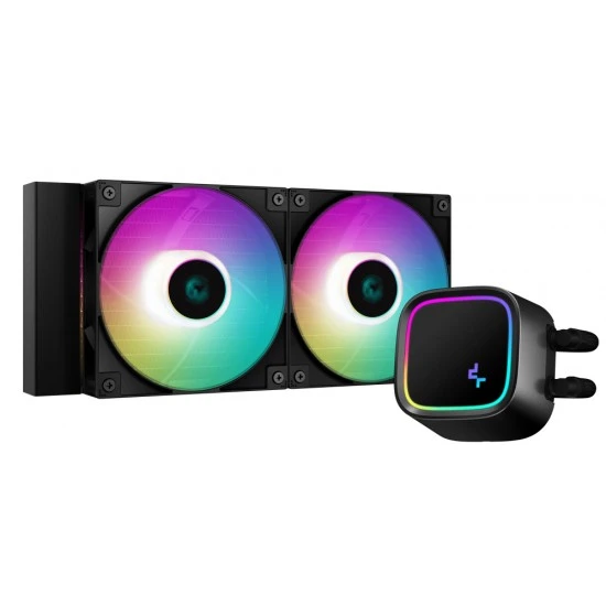 مبرد سائل DEEPCOOL LE520 240MM ARGB PWM FAN 220W TDP ANTI-LEAK TECH AIO CPU لـ INTEL وAMD