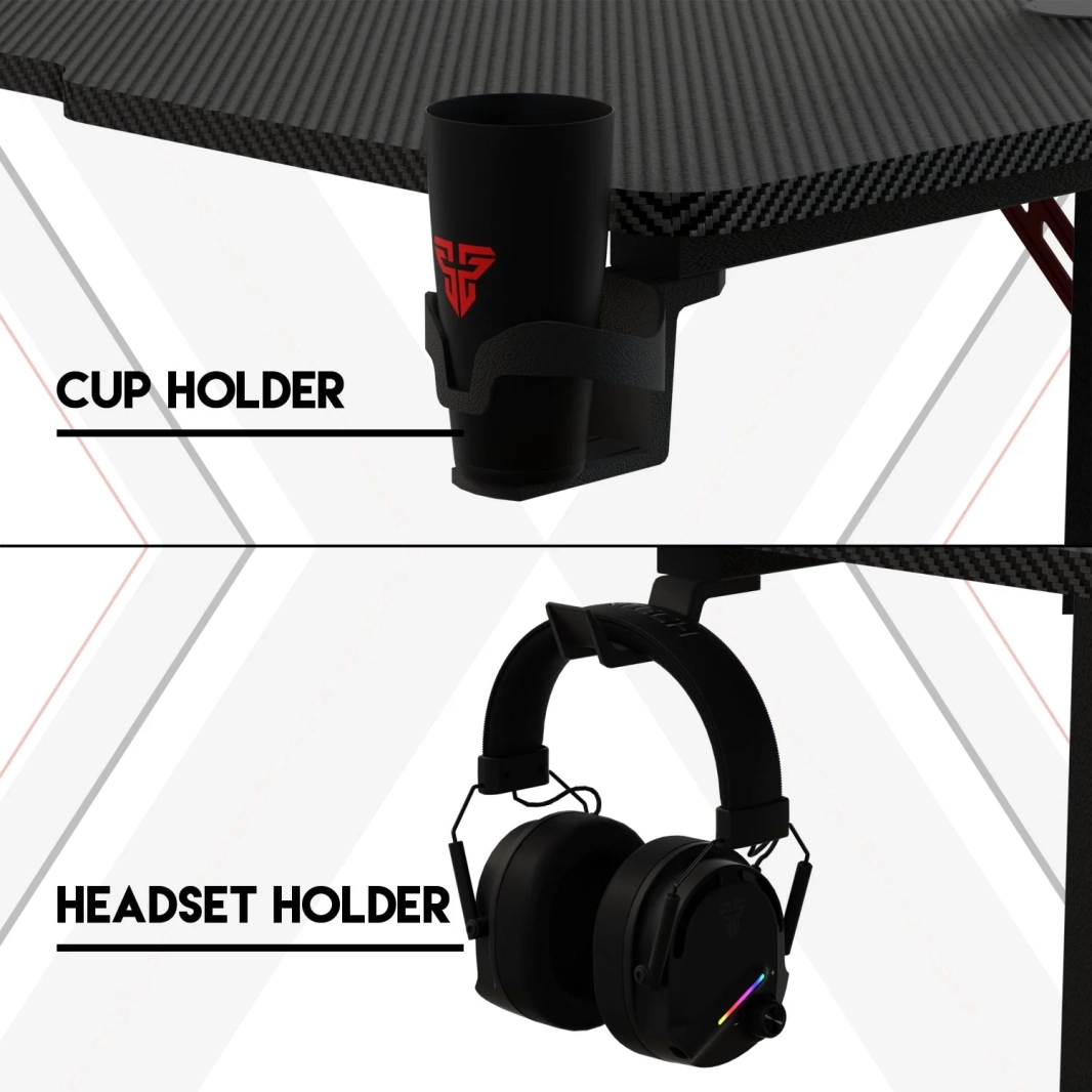 Fantech Tigris GD214 Gaming Desk RGB Illumination Premium and Sleek Large Surface with Cable Management