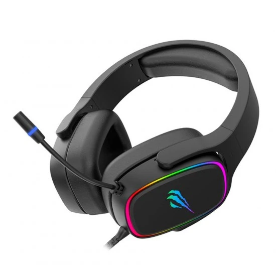 سماعة ألعاب خفيفة الوزن من HAVIT GAMENOTE 7.1 USB SUPER 50MM SPEAKER 3D SURROUND SOUND RGB LED