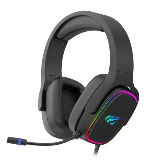 سماعة ألعاب خفيفة الوزن من HAVIT GAMENOTE 7.1 USB SUPER 50MM SPEAKER 3D SURROUND SOUND RGB LED