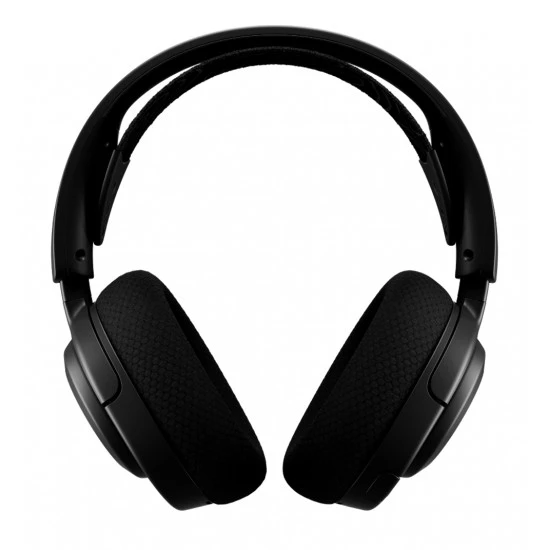سماعة رأس للألعاب متعددة الأنظمة لاسلكية من SteelSeries Arctis Nova 5 مزودة بمحركات مغناطيسية من النيوديميوم وبطارية تدوم 60 ساعة - أسود