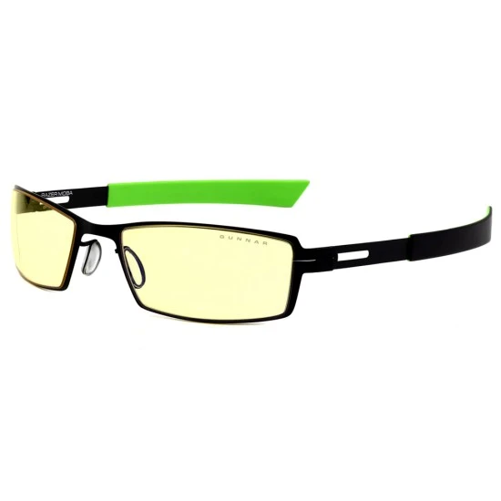 GUNNAR MOBA RAZER EDITION BLUE LIGHT FILTER GAMING GLASSES - ONYX FRAME AMBER LENS TINT