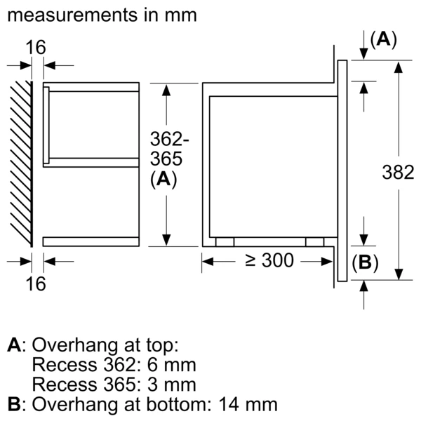 Built in Microwave 60cm Serie8 21lit H*38.5cm BL