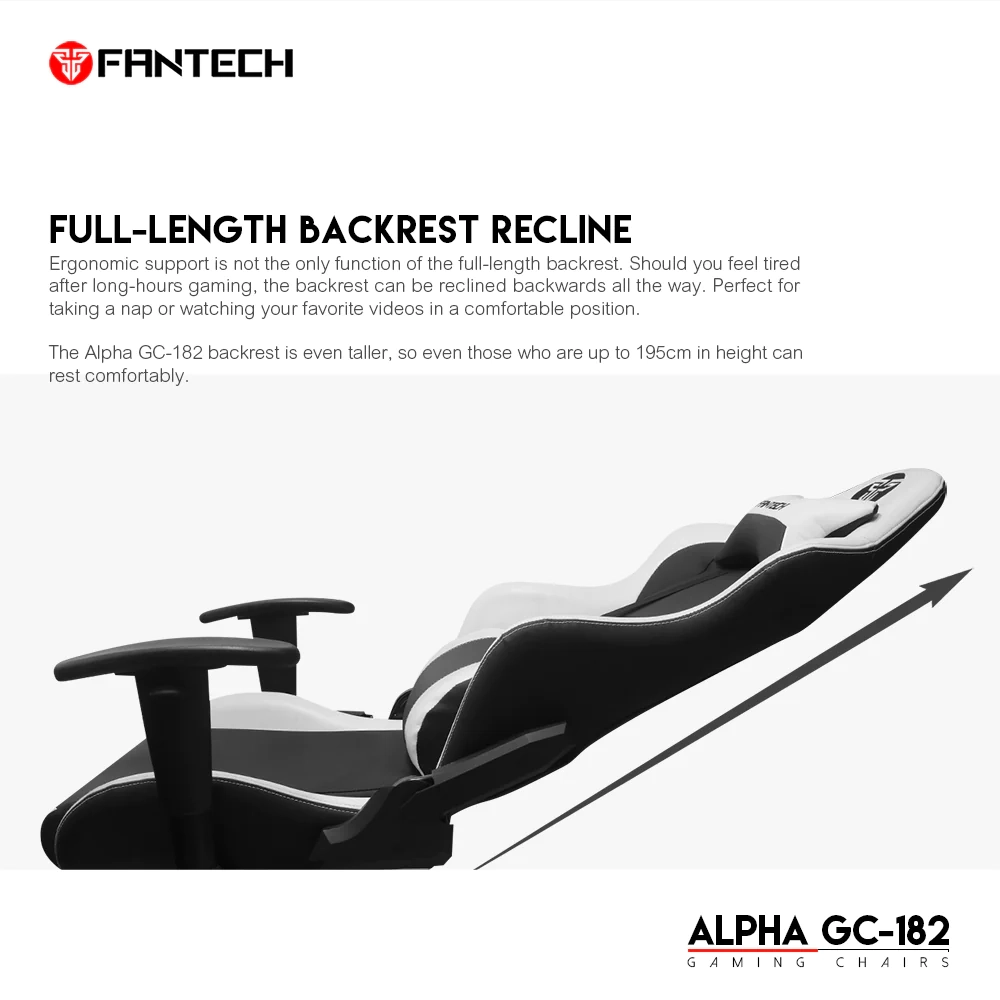 FANTECH ALPHA GC-182 GAMING CHAIR | White