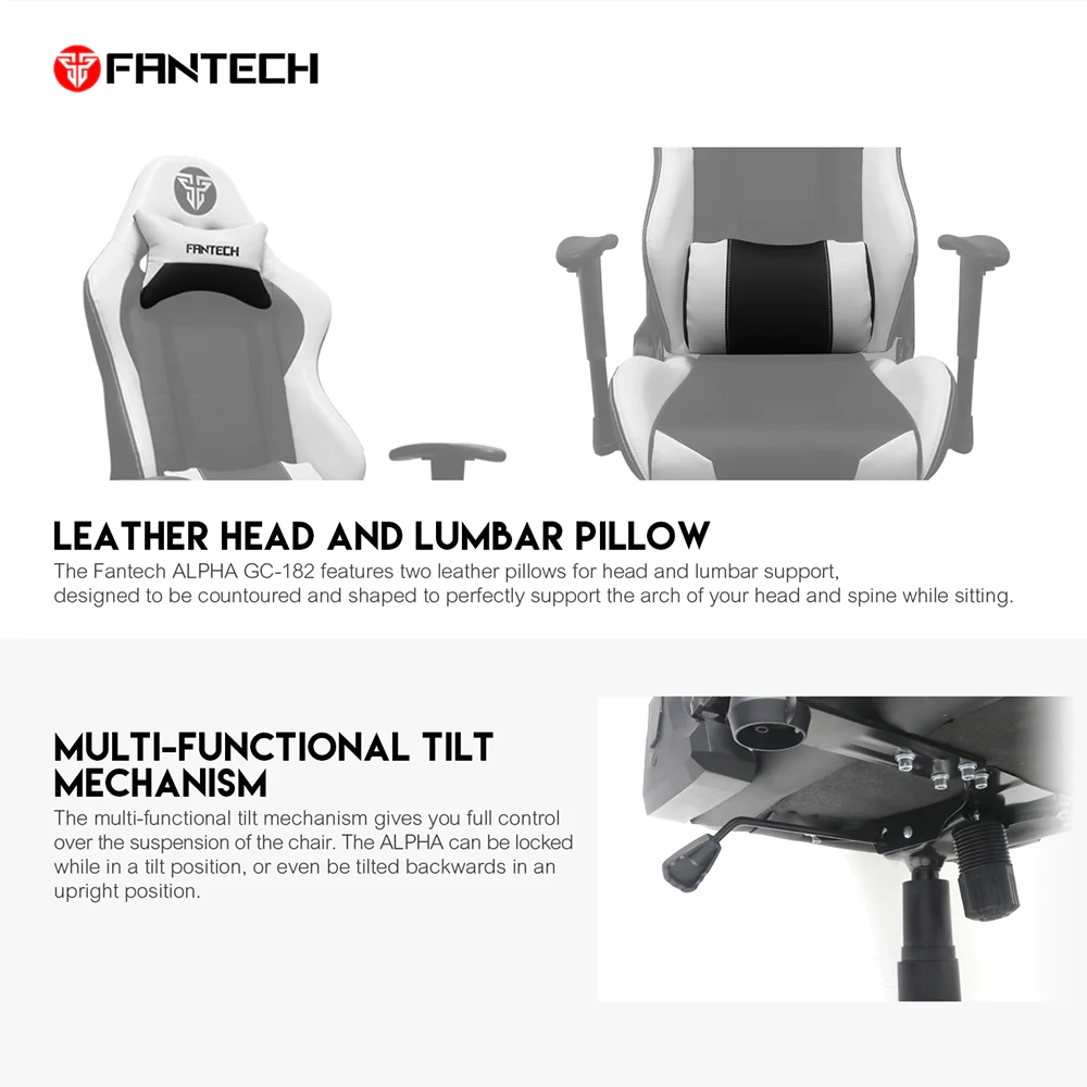 FANTECH ALPHA GC-182 GAMING CHAIR | White