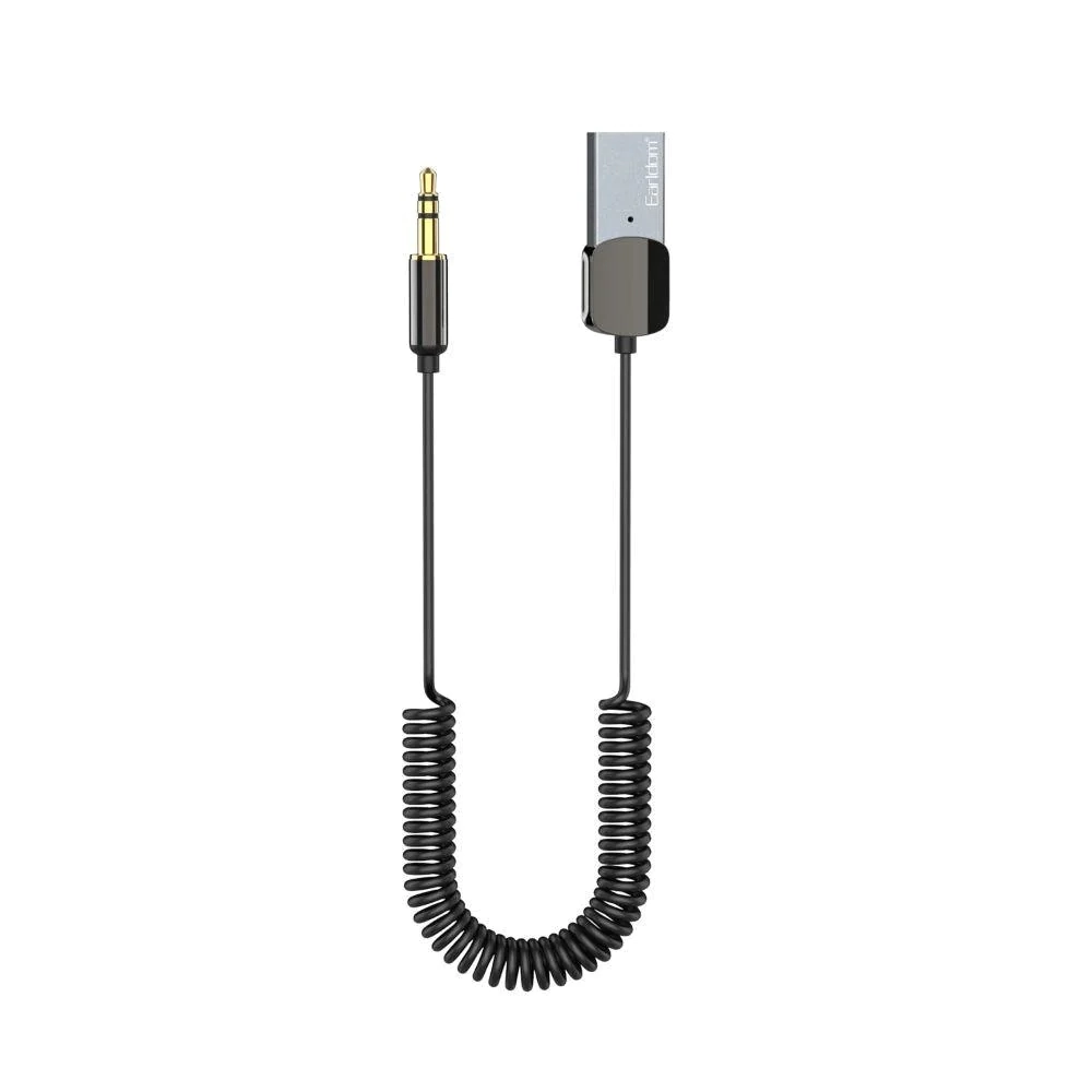 جهاز استقبال موسيقى لاسلكي USB للسيارة من EARLDOM ET-M64 بتصميم عصري من سبائك الألومنيوم مقاس 3.5 مم AUX BT5.0