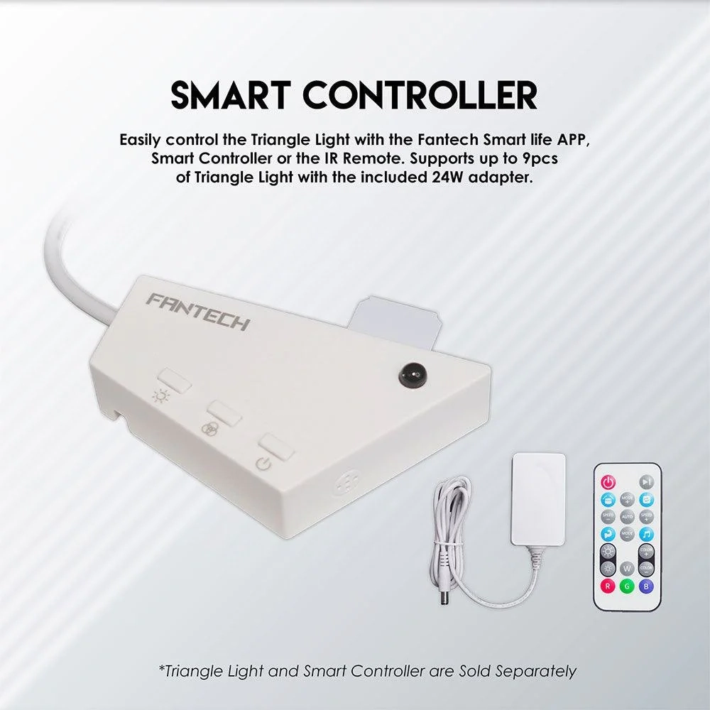 مجموعة لوحات إضاءة مثلثية ذكية RGB من Fantech SLP0103 + LA1ALP مكونة من 6 قطع