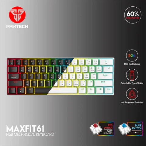 لوحة مفاتيح ميكانيكية FANTECH MAXFIT61 MK857 RGB SPACE EDITION