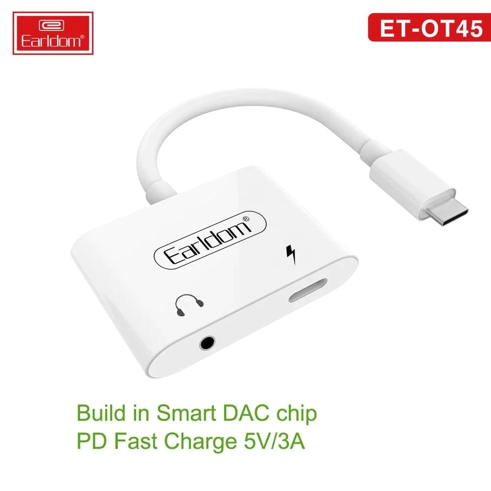 Earldom Type-C Adapter Jack OT45 – 2in1