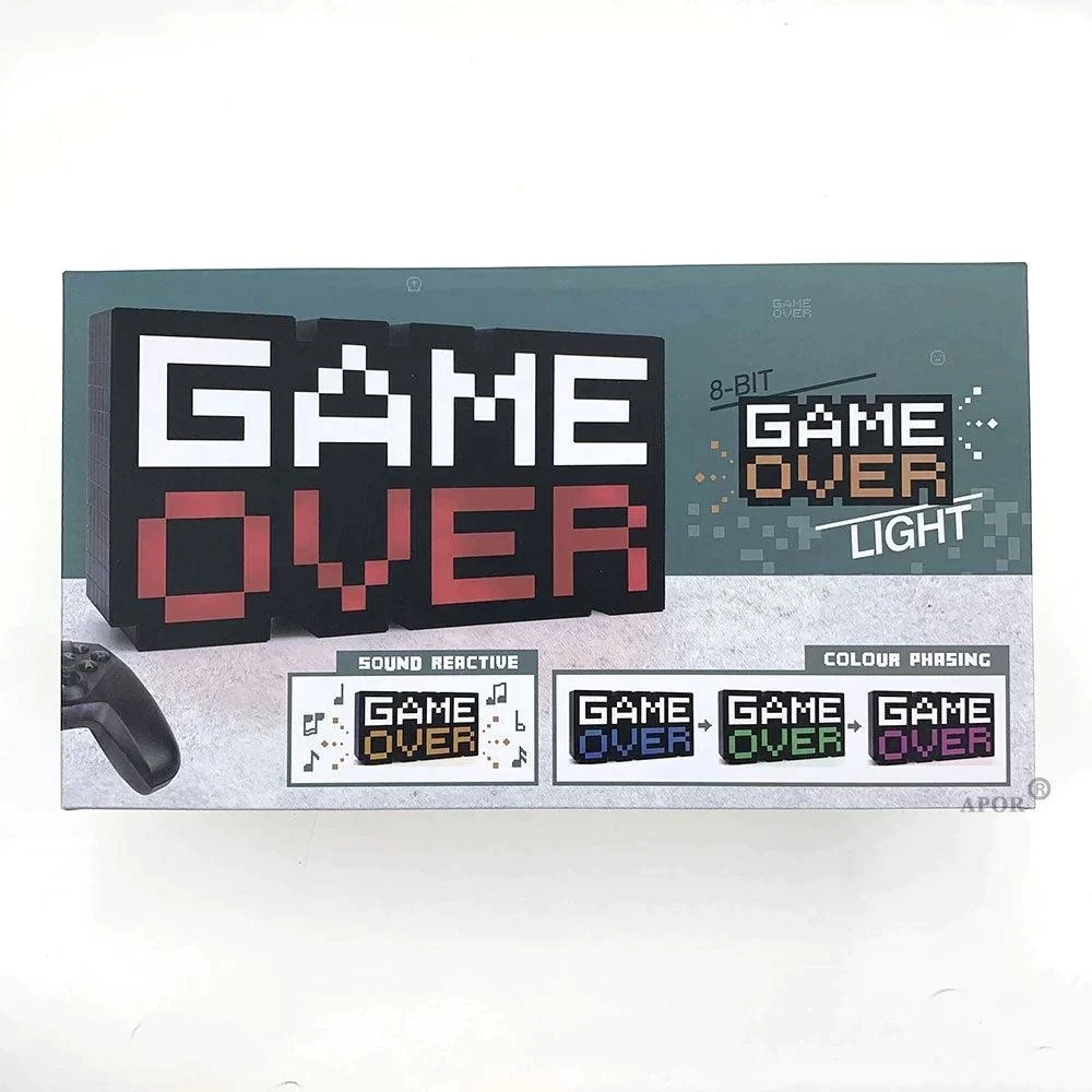 مصباح LED للتحكم الصوتي للعبة GAME OVER